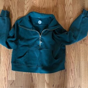 lululemon athletica Scuba Oversized Funnel Neck Half Zip *Gold Zip
